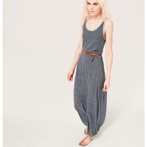 Lou & Grey Striped Maxi Tank Dress, M, EUC